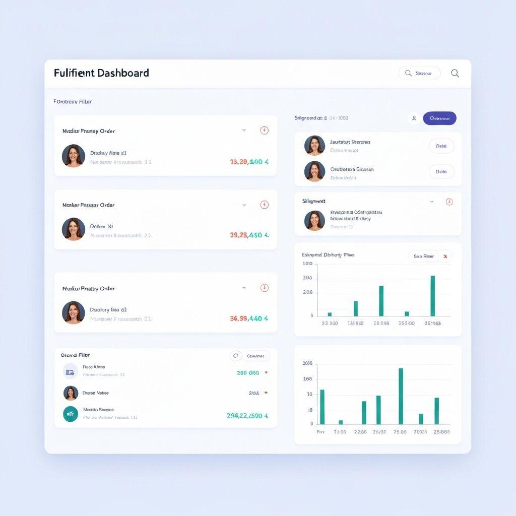 Fulfillment module interface showing sales orders, outbound shipments, and return management.